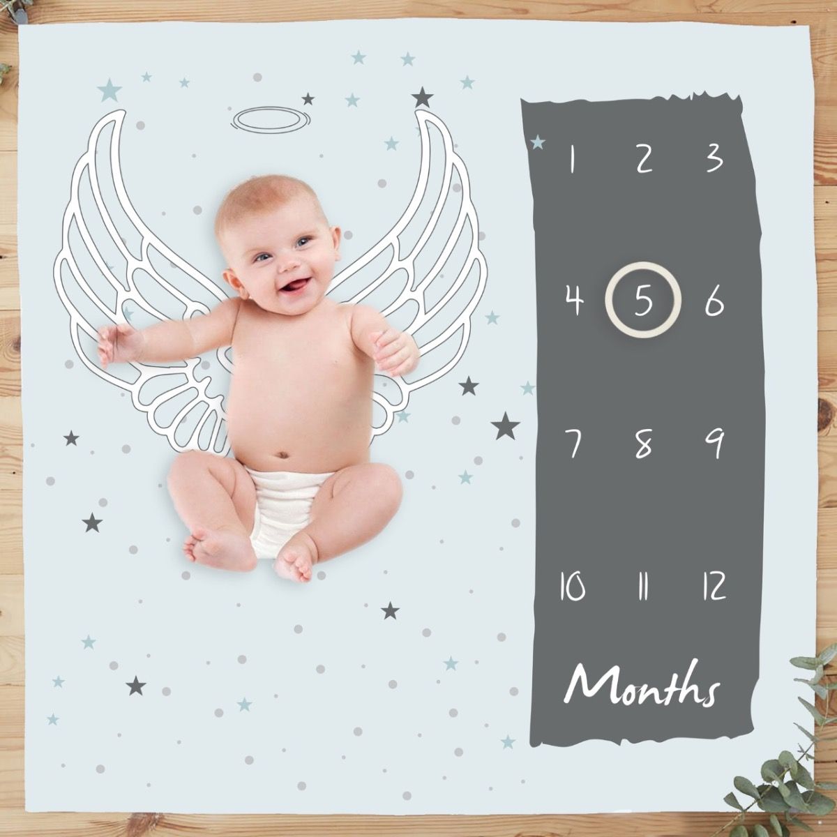 Baby monthly milestone discount mat