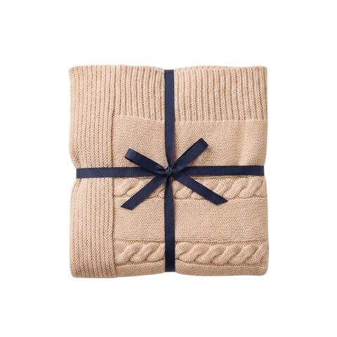 Breathable Knit Blanket Beige