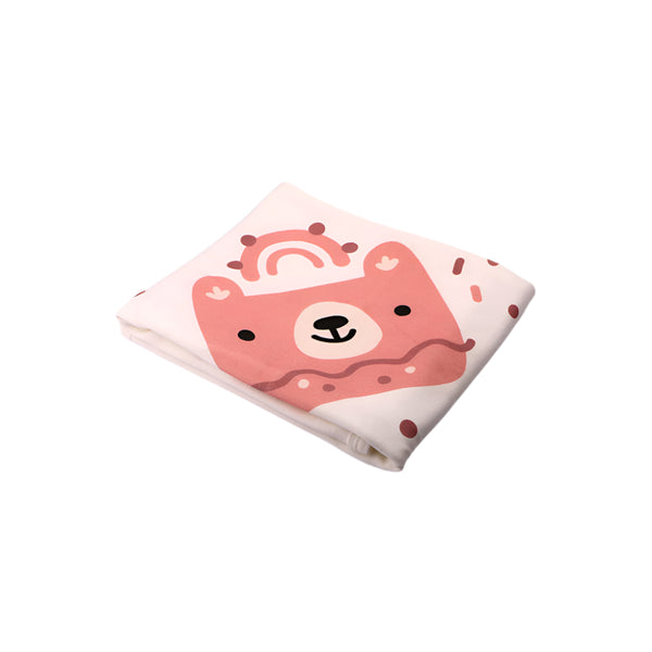 Pink Bear Hooded Blanket