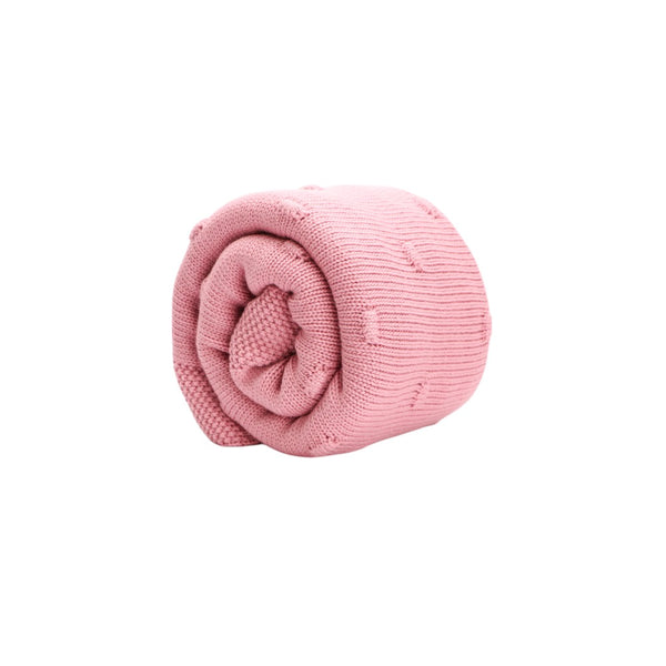 Pink Knitted Blanket