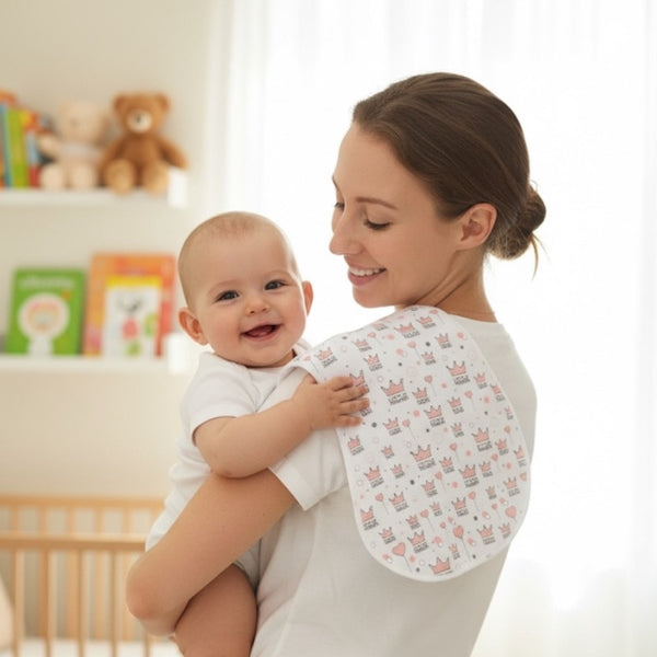 3 Princess Burp Cloths