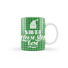 Green Christmas Mug