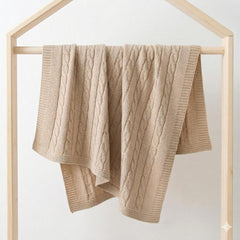 Breathable Knit Blanket Beige
