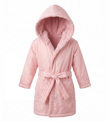 Plain Bath Robe Pink (10-12)