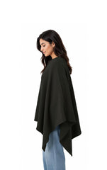 360 Nursing Cover Poncho Black