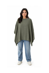 360 Nursing Cover Poncho Olive Green