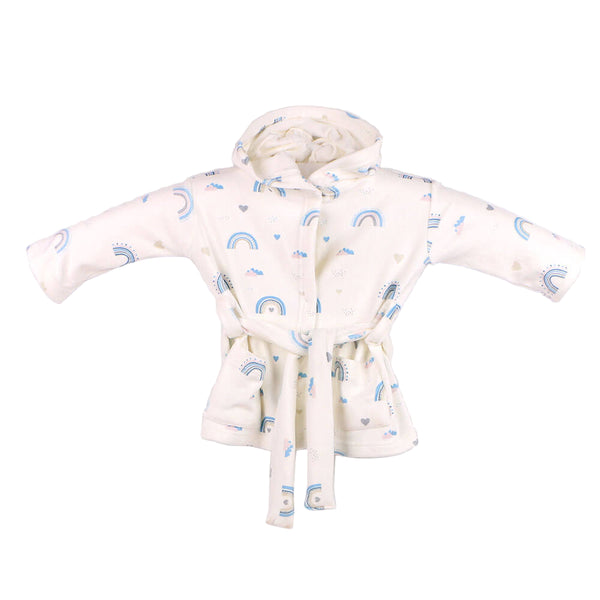 Winter Robe Blue Rainbows