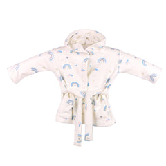 Winter Robe Blue Rainbows