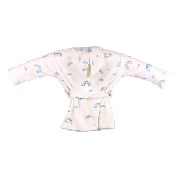 Winter Robe Blue Rainbows