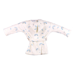 Winter Robe Blue Rainbows