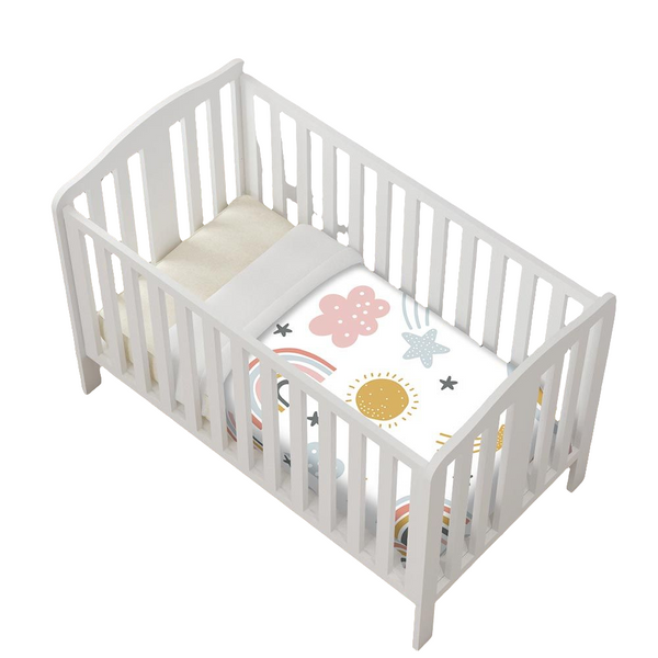 Pink Rainbow Bed Cover