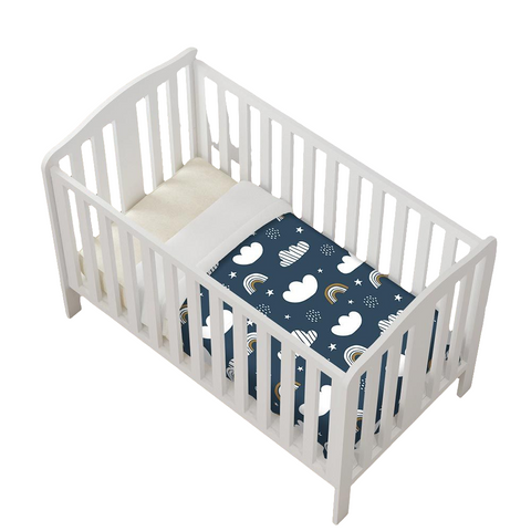 Blue Clouds Bed Cover