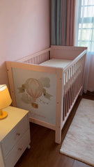 Vinyl Bars Bed 60*120 Pink