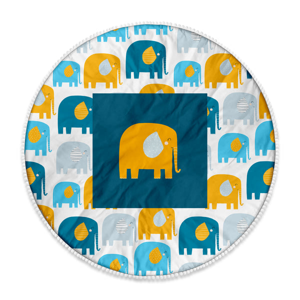 ELephants Playing Mat