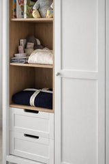 Wardrobe White & Wooden