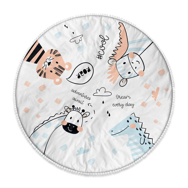 Animals Playing Mat