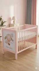 Vinyl Bars Bed 60*120 Pink