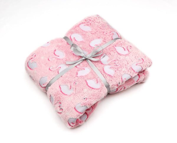 Swan Fleece Blanket