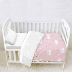 Bed Cover Pink Crowns